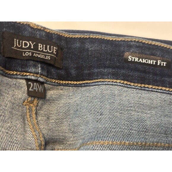 JUDY BLUE Straight Fit Jeans Women Plus 24w JB82146DK 42x29 - Picture 6 of 8